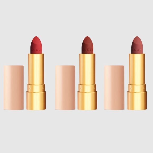 GUCCI Mini Matte Lipstick Set - Luxe 3-Piece Collection - Picture 5 of 16
